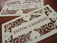 Placa MDF com frases